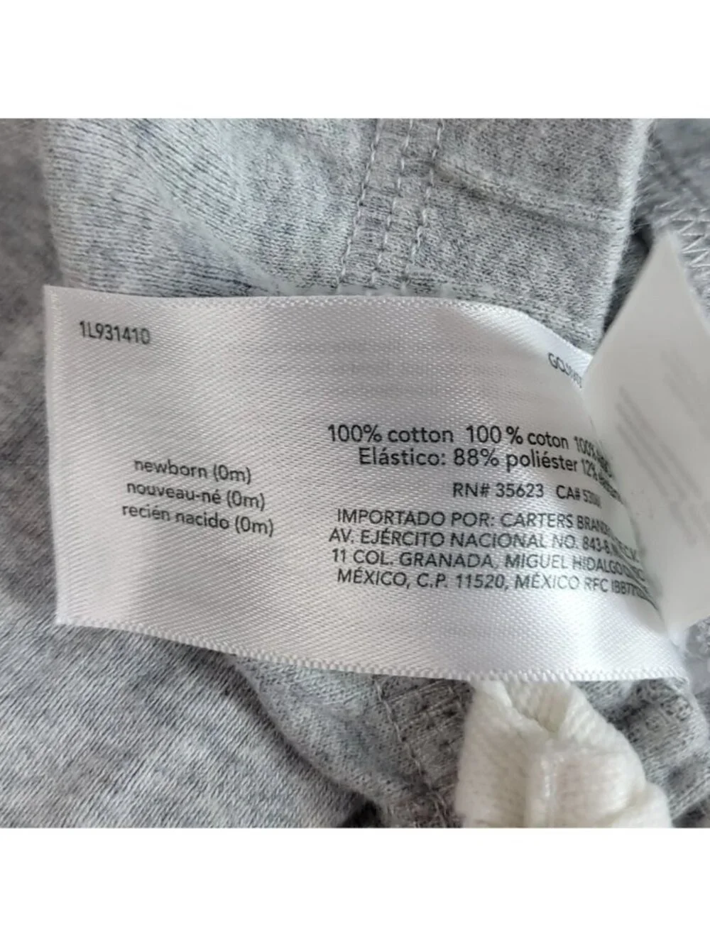 GAP Carter's H&M Lot of 4 Blue Gray Black Newborn Bodysuit Pull On Pants Joggers